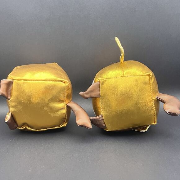 Pet Simulator Roxie Gold Dog & Gold Metallic Luna Dragon Plushies Toys EUC - Picture 5 of 12